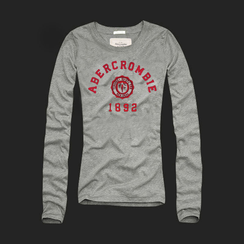 Abercrombie Fitch Mujeres De Cuello Redondo Largo Remera AF8121